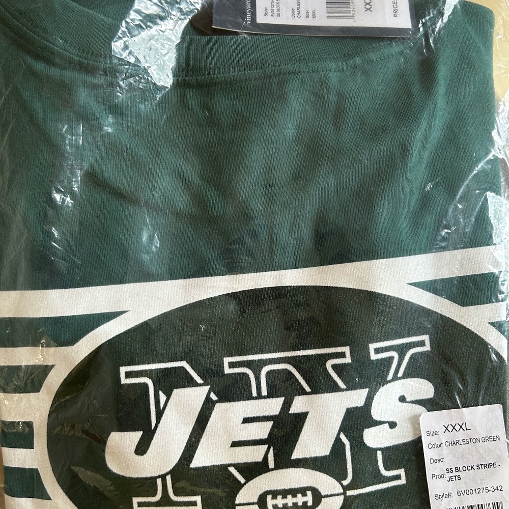 NWT Vineyard Vines Mens NY Jets (football) crewneck t-shirt size 3X